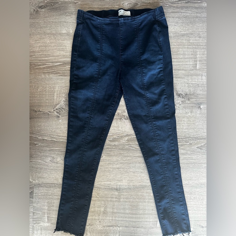 Free People Blue Skinny Jeans Classic Denim